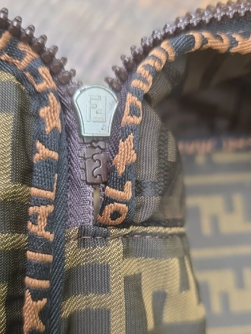Fendi Zucca Vanity Traincase Bag